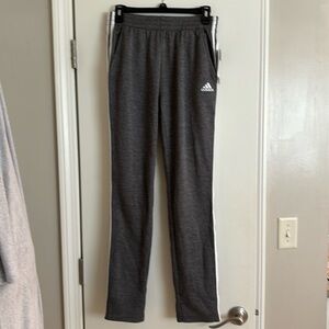 Boys XL Addidas sweat pants. Gray with white stripes.